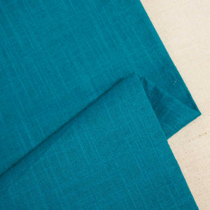Sky Blue Solid Fabric Cotton Linen Slub SH-17224