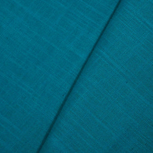 Sky Blue Solid Fabric Cotton Linen Slub SH-17224