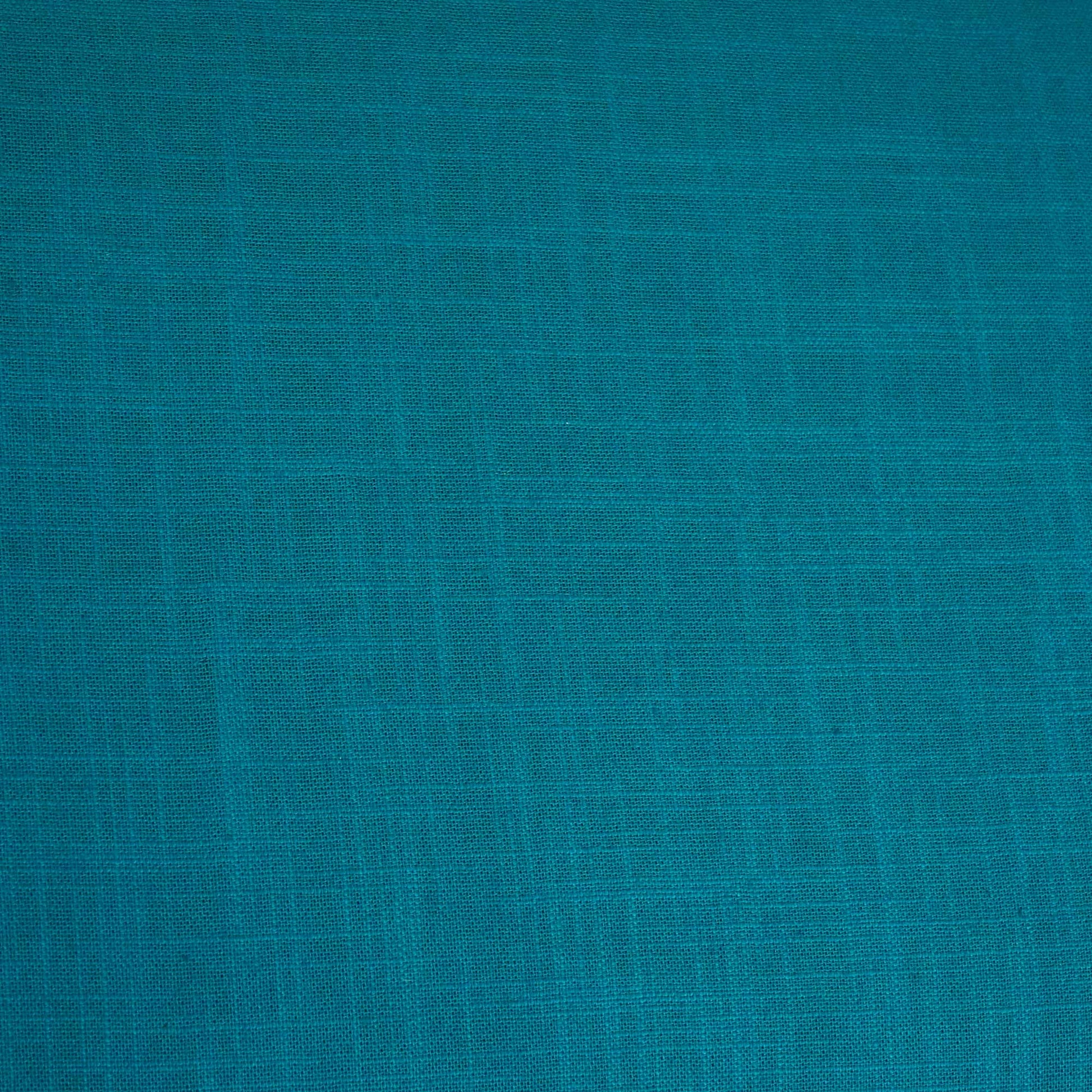 Sky Blue Solid Fabric Cotton Linen Slub SH-17224