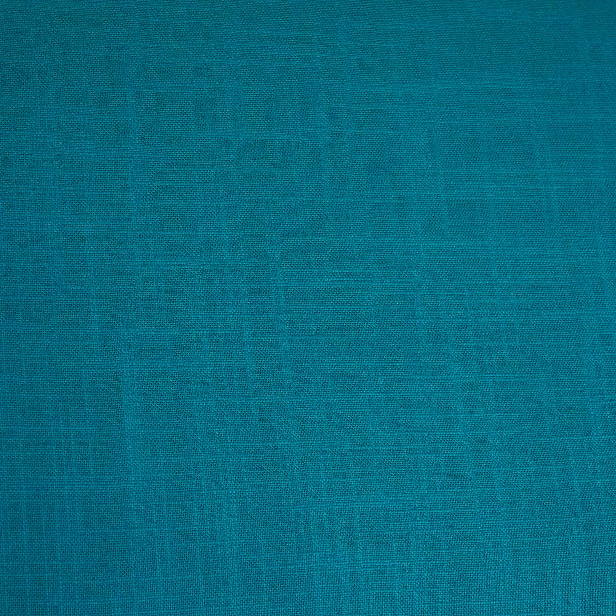 Sky Blue Solid Fabric Cotton Linen Slub SH-17224