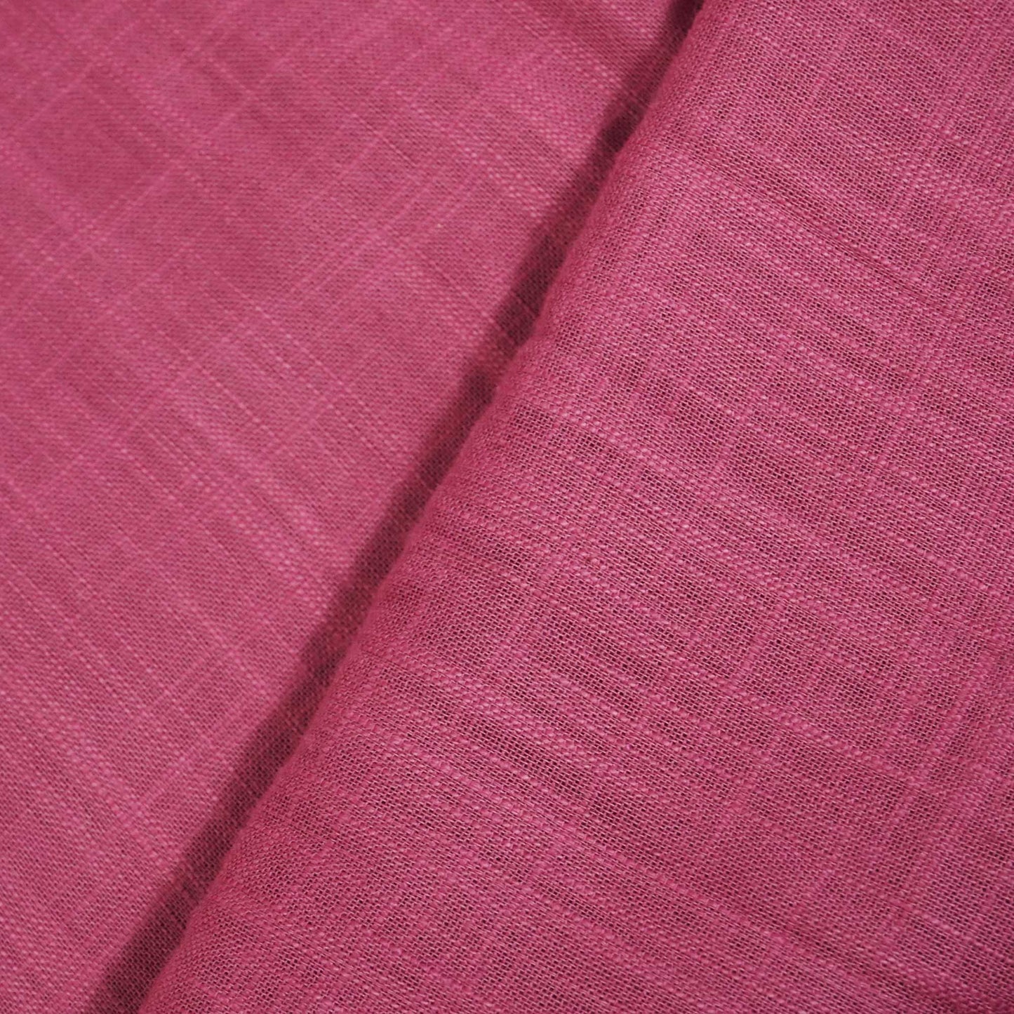 Baby Pink Solid Fabric Cotton Linen Slub SH-17227