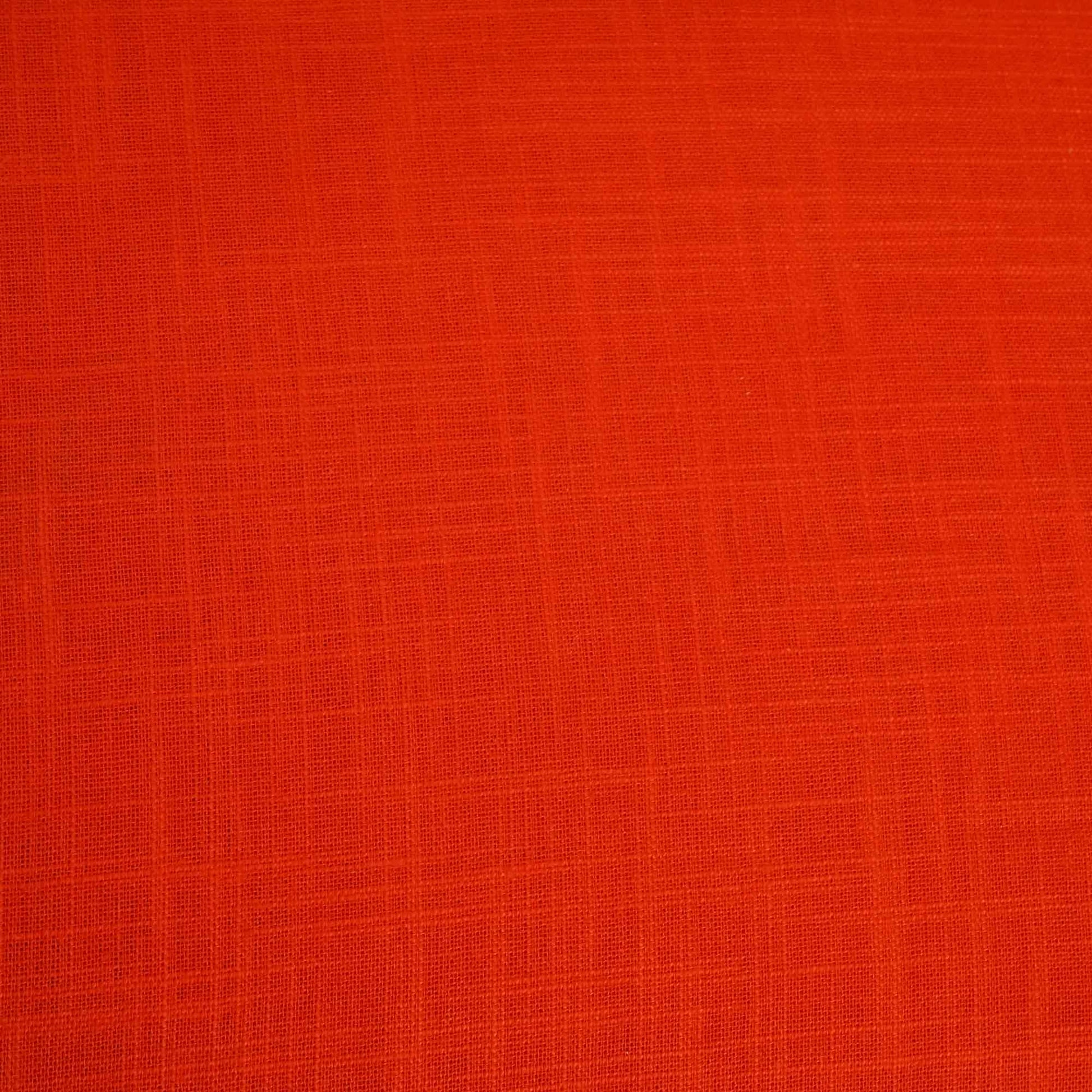 Orange Solid Fabric Cotton Linen Slub SH-17235
