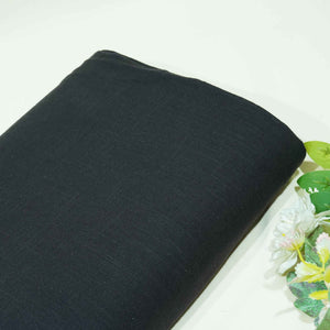 Dark Grey Solid Fabric Cotton Linen Slub SH-17237