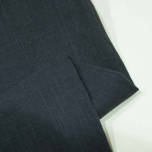 Dark Grey Solid Fabric Cotton Linen Slub SH-17237