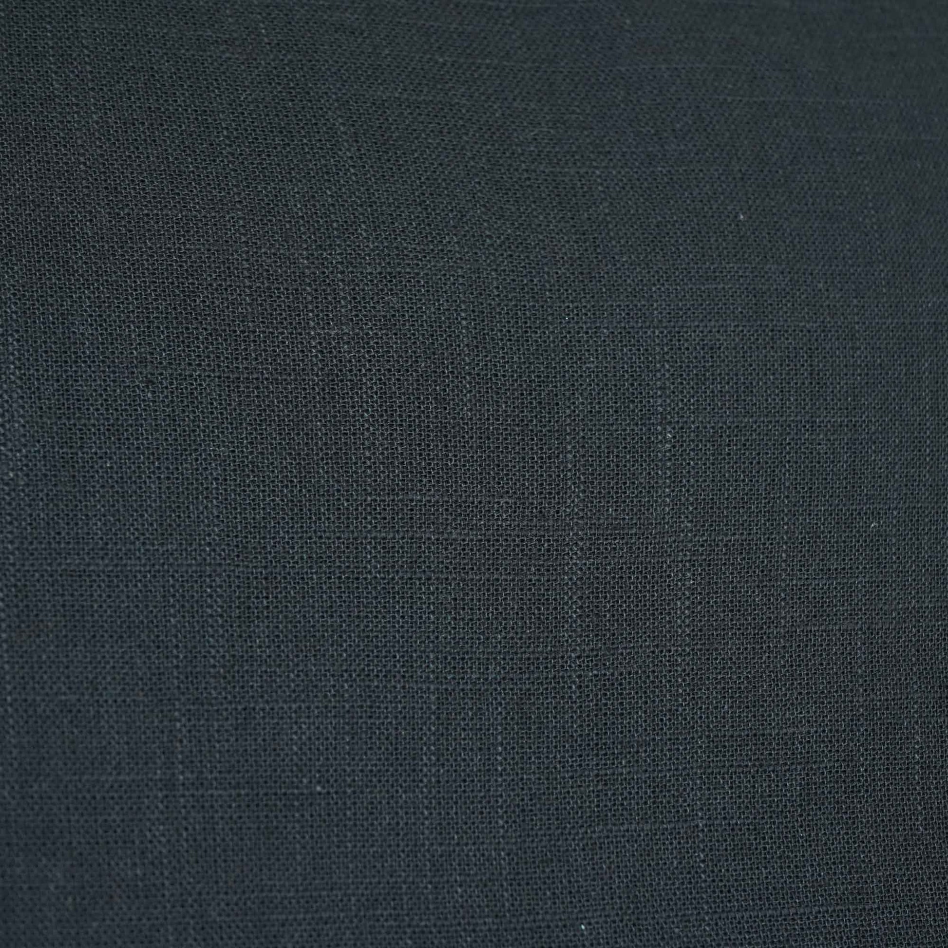 Dark Grey Solid Fabric Cotton Linen Slub SH-17237