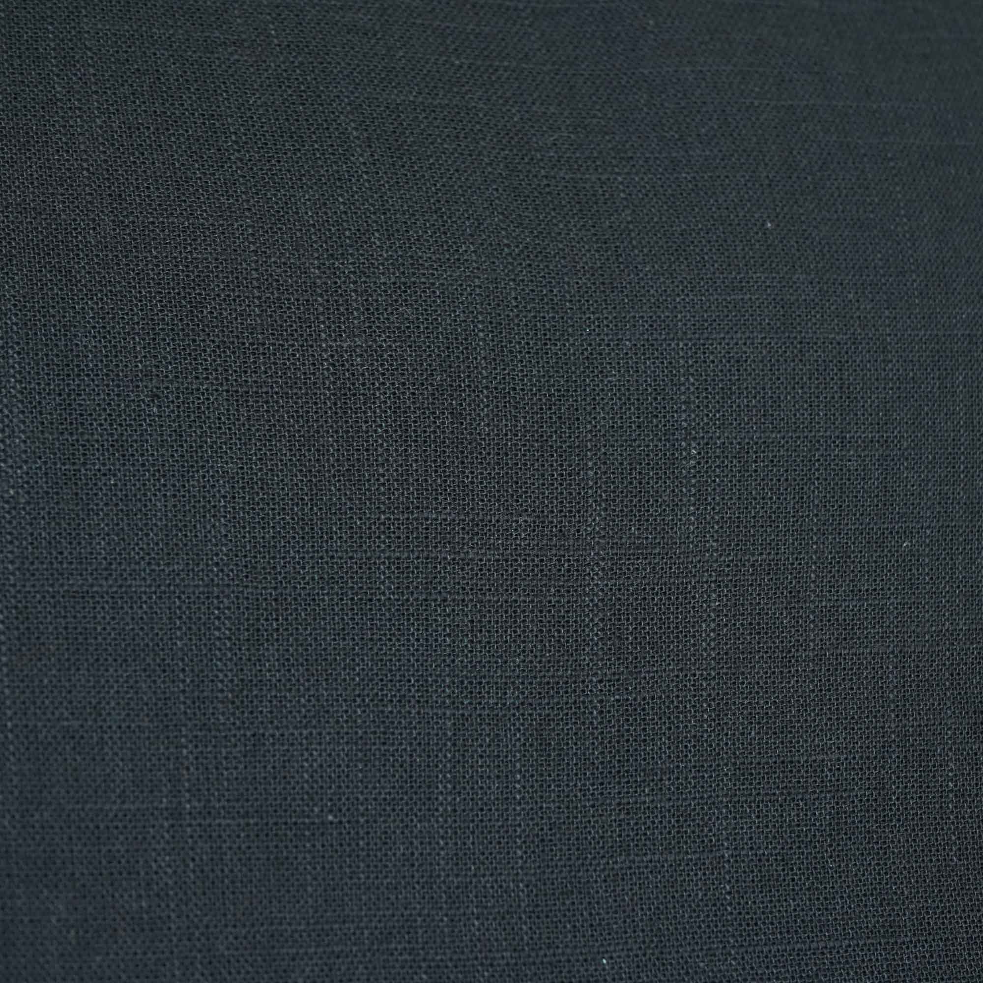 Dark Grey Solid Fabric Cotton Linen Slub SH-17237