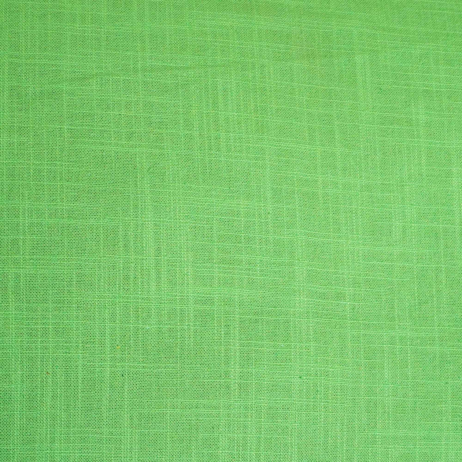 Light Green Solid Fabric Cotton Linen Slub SH-17244