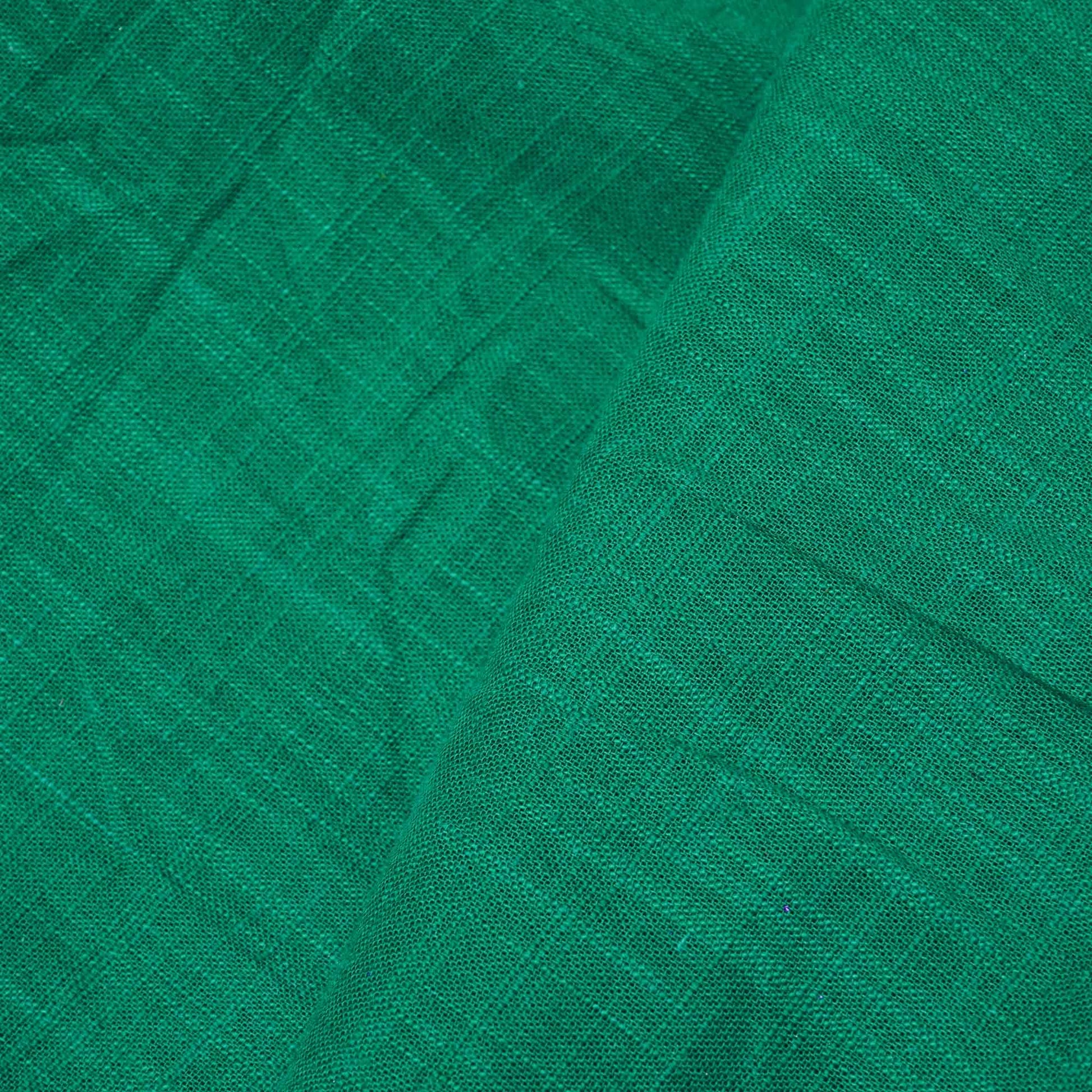 green-solid-fabric-cotton-linen-slub-sh-17245