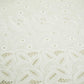 White Floral Embroidery Cotton Schiffli SKE-17254