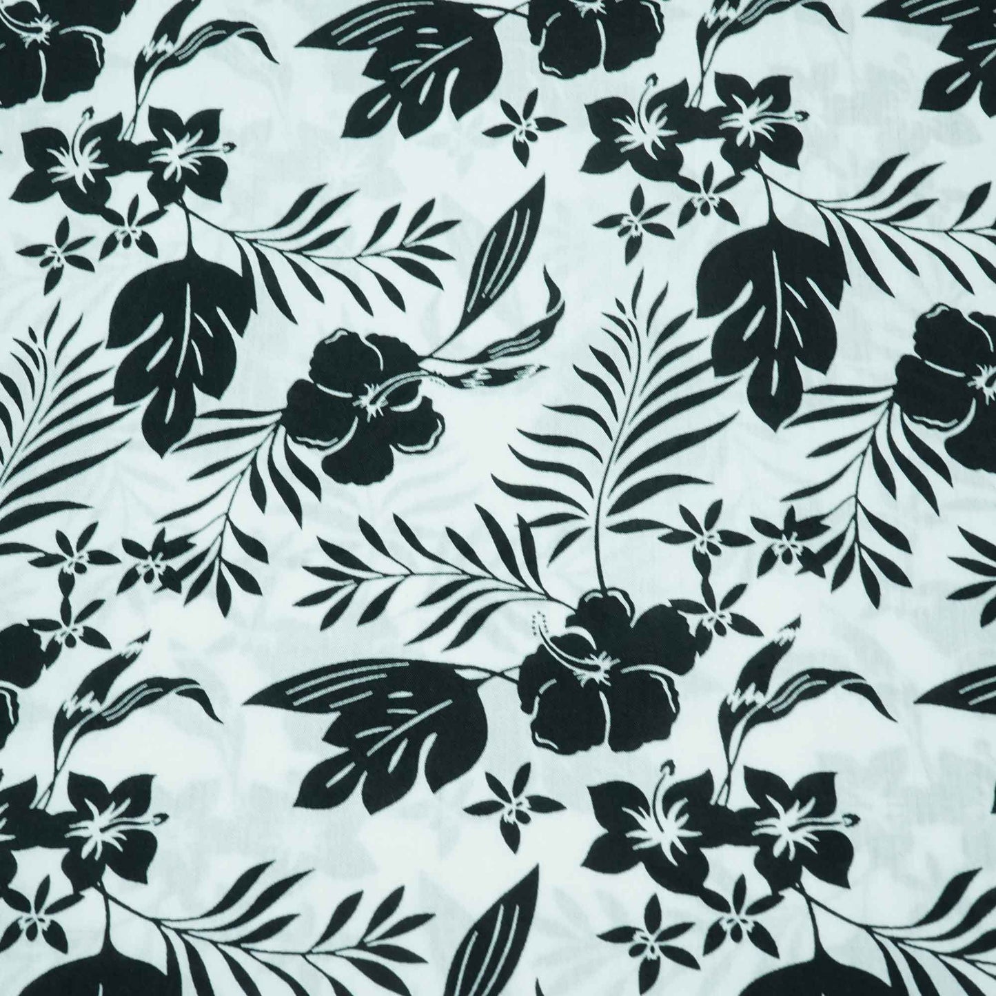 Blue Tropical Print Rayon Fabric AF-17333