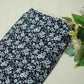 Black Floral Print Rayon Fabric AF-17345