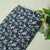 Black Floral Print Rayon Fabric AF-17345