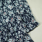 Black Floral Print Rayon Fabric AF-17345