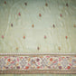 Green Floral Embroidery Tissue Fabric WI-29174