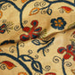 Creame Blue Tropical Print Viscose Muslin SS-17437