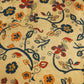 Creame Blue Tropical Print Viscose Muslin SS-17437