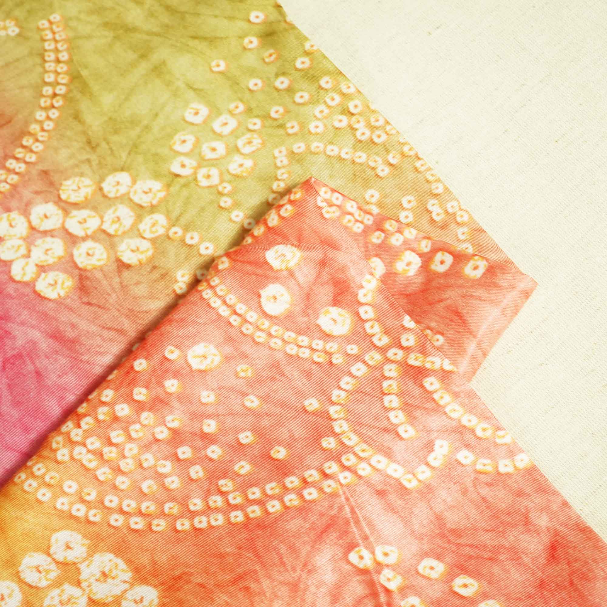 Multicolor Bandhani Print Gaji Silk GT-17520