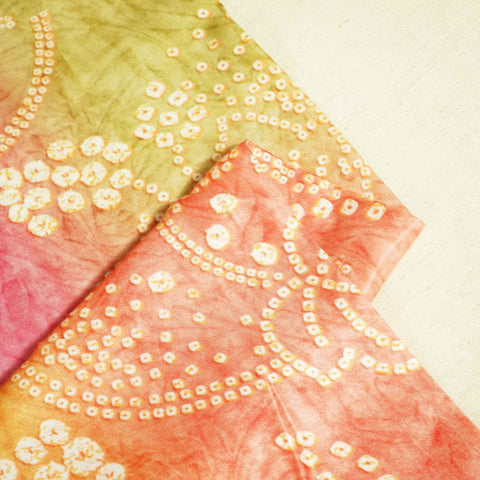 Multicolor Bandhani Print Gaji Silk GT-17520