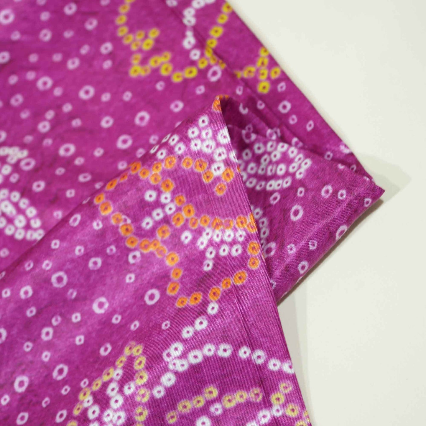Pink Bandhani Print Gaji Silk GT-17528