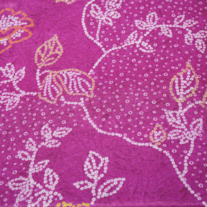 Pink Bandhani Print Gaji Silk GT-17528