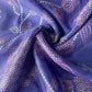 Purple Bandhani Print Gaji Silk Fabric 17534