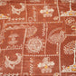 Brown Madhubani Print Gaji Silk GT-17540