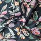 Premium Black Floral Print Cotton Fabric
