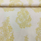Off White & Mustard Floral Print Cotton Fabric RT-17574