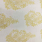 Off White & Mustard Floral Print Cotton Fabric RT-17574