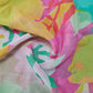 Premium Multicolour Abstract Print Organza  Fabric
