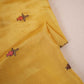 Yellow Floral Embroidery Tissue Fabric WI-29176