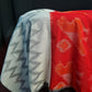 Premium Black and Red IKKAT Prints Dupatta Cotton Fabric
