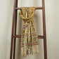 Black and Mustard Silk Kalamkari Prints Silk Dupatta AH-17635