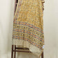 Black and Mustard Silk Kalamkari Prints Silk Dupatta AH-17635