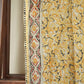 Black and Mustard Silk Kalamkari Prints Silk Dupatta AH-17635