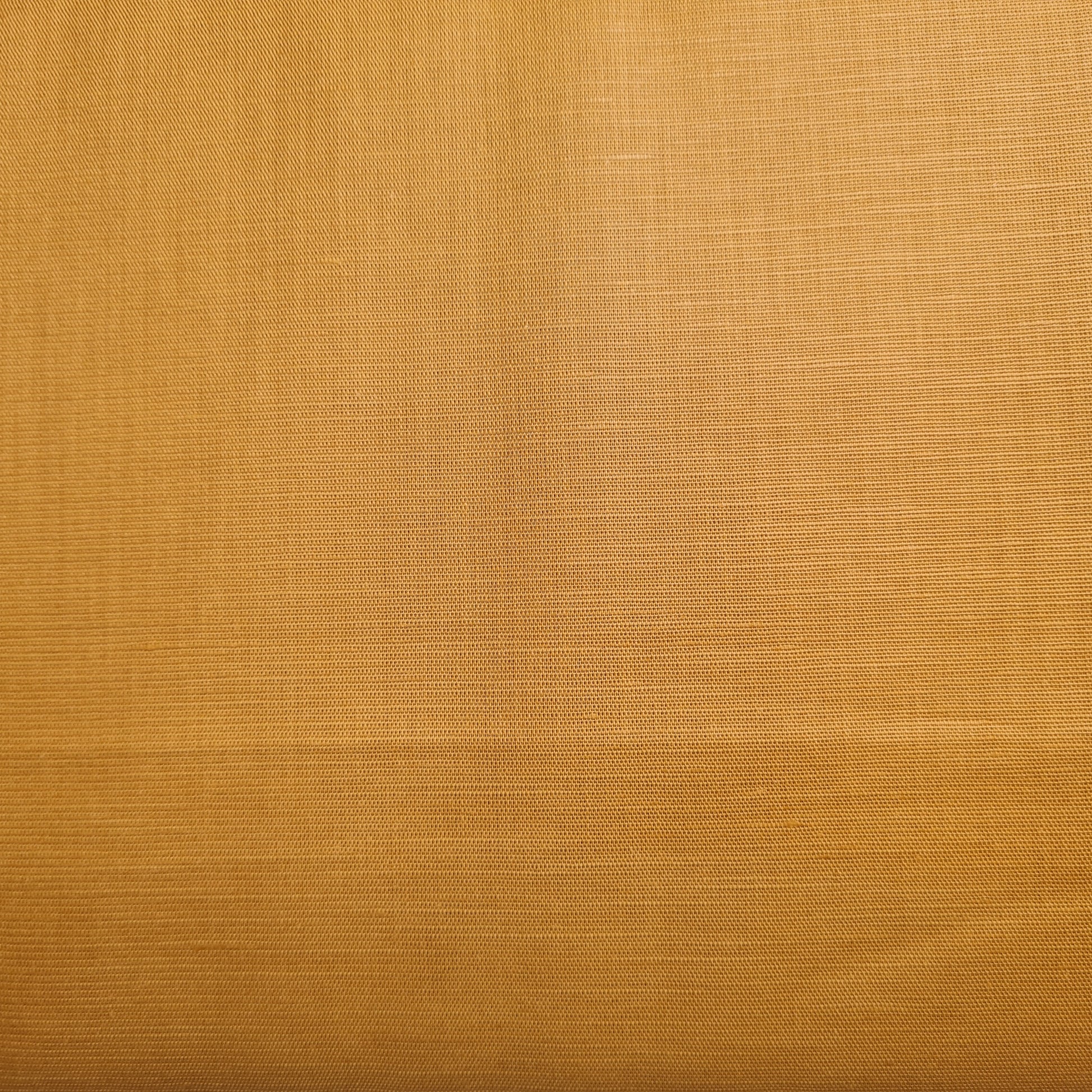 Premium Cotton Linen Mustard Solid Fabric