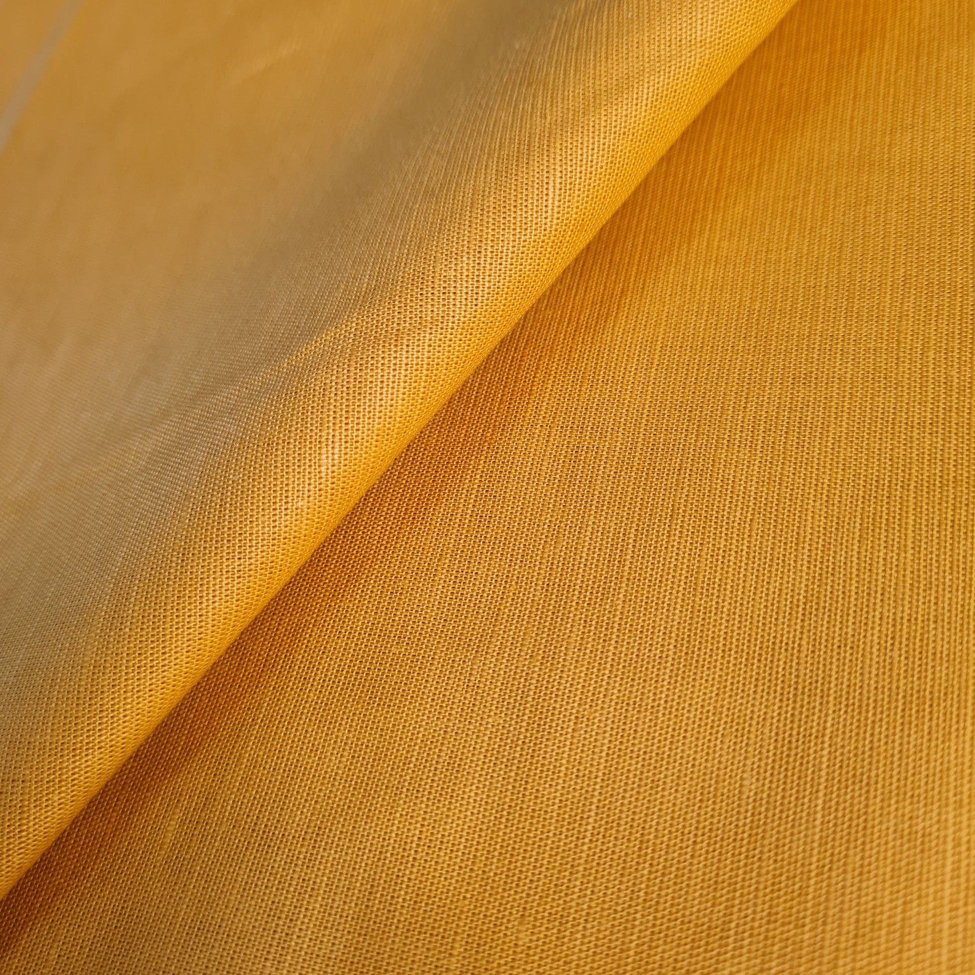 Premium Cotton Linen Mustard Solid Fabric