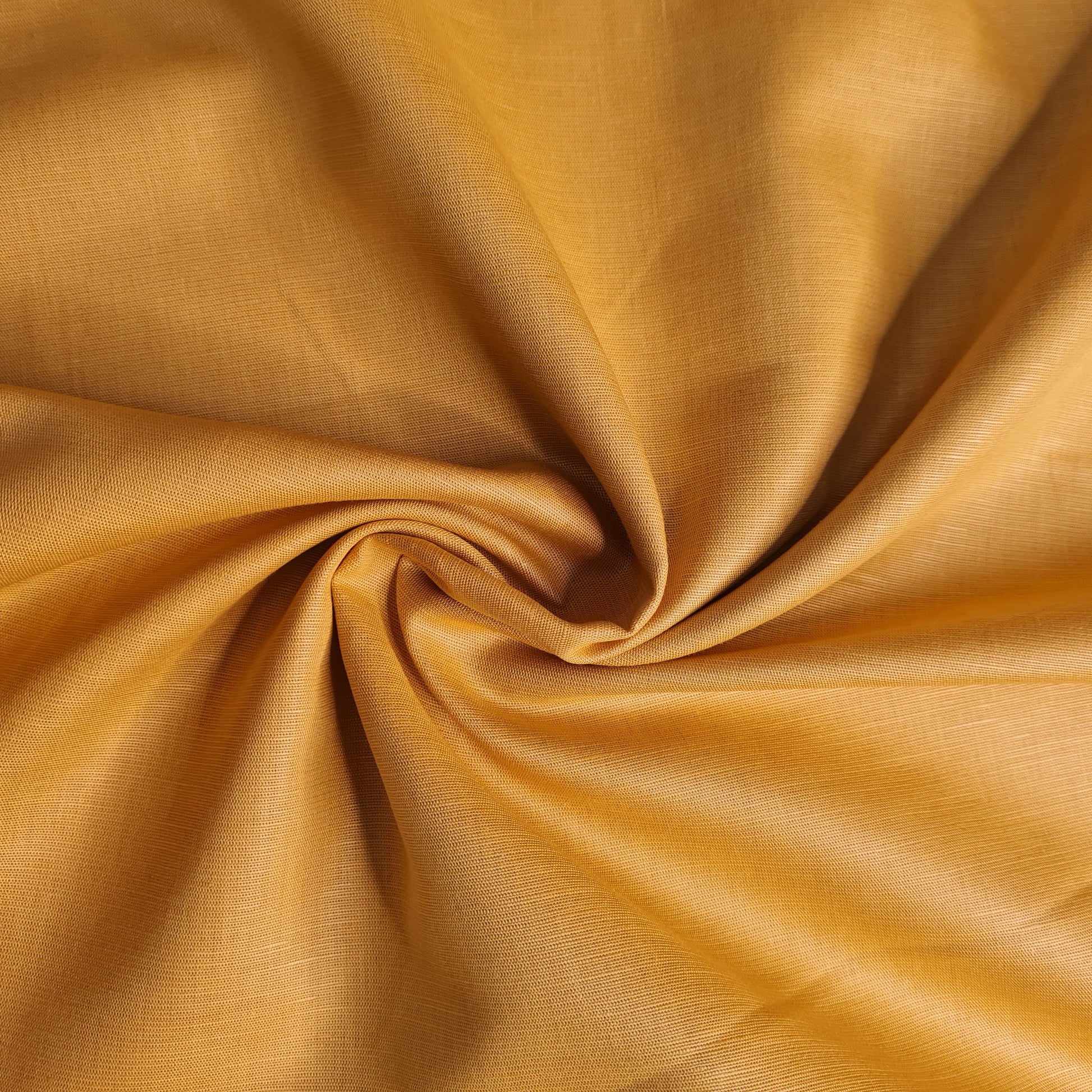 Premium Cotton Linen Mustard Solid Fabric