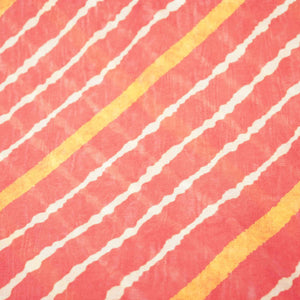 Red Lehariya Chanderi Print Chanderi Silk Fabric GT-42-17706