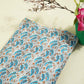 Sky Blue Indigo Floral Print Mulmul Fabric GT-90-17710