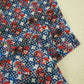 Red and White Indigo Handblock Print Mulmul Fabric GT-90-17714