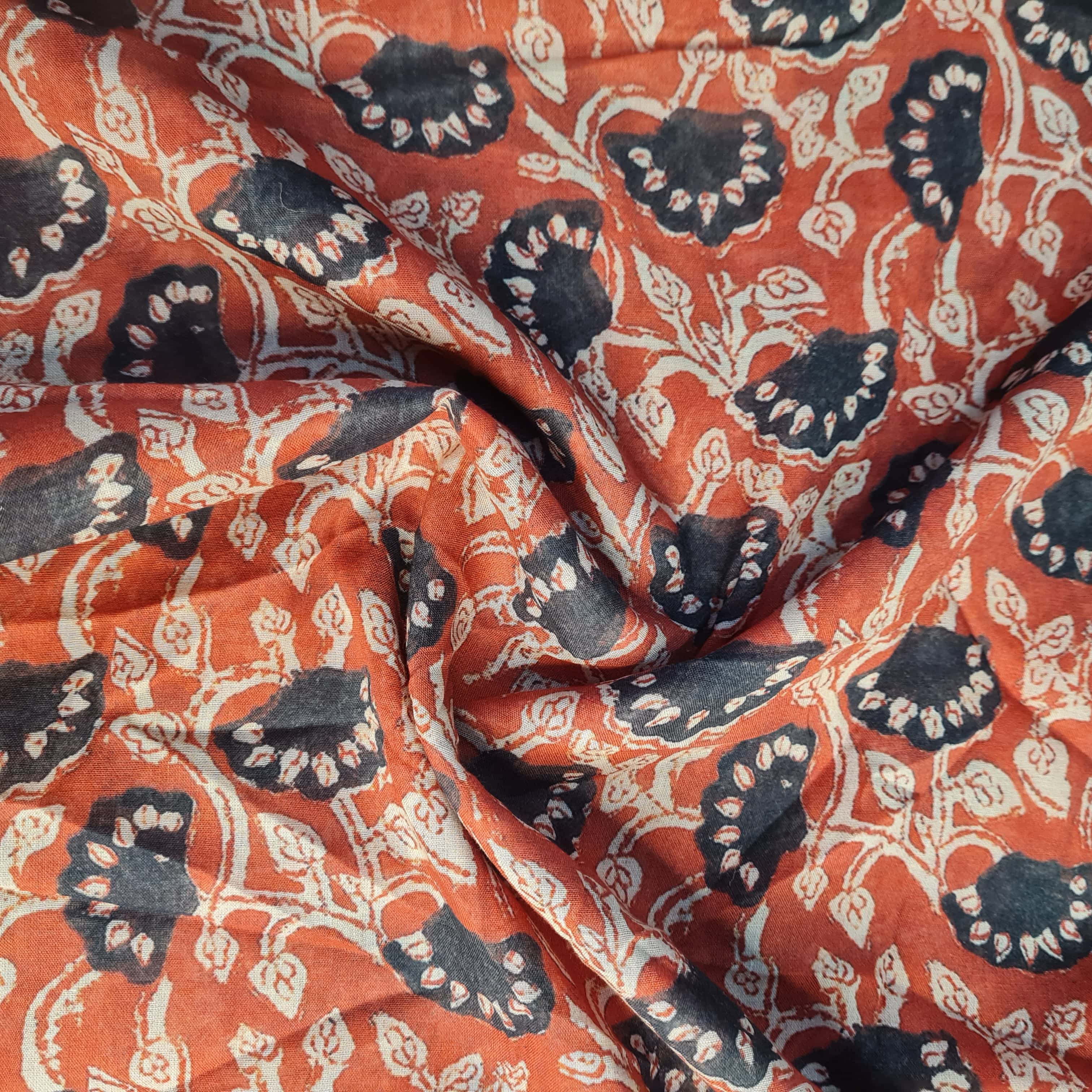 Buy Premium Pink Traditional Print Cotton Mulmul Fabric Online at TradeUNO TradeUNO Fabrics