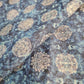 Premium Sky Blue Indigo Floral Print Mulmul Fabric