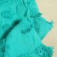 Sky Blue 3D Embroidery Cotton Fabric PC-30-17754