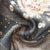 Premium Black Embroidery Floral Print Linen Orgnaza Fabric