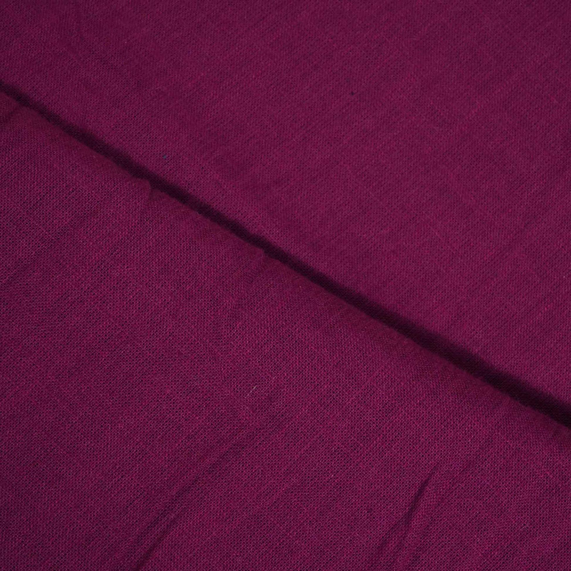 Purple Solid Fabric Cotton Linen Slub 1501 SG-17838