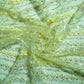 Yellow Rice Bead Cut Dana Embroidery Net Fabric