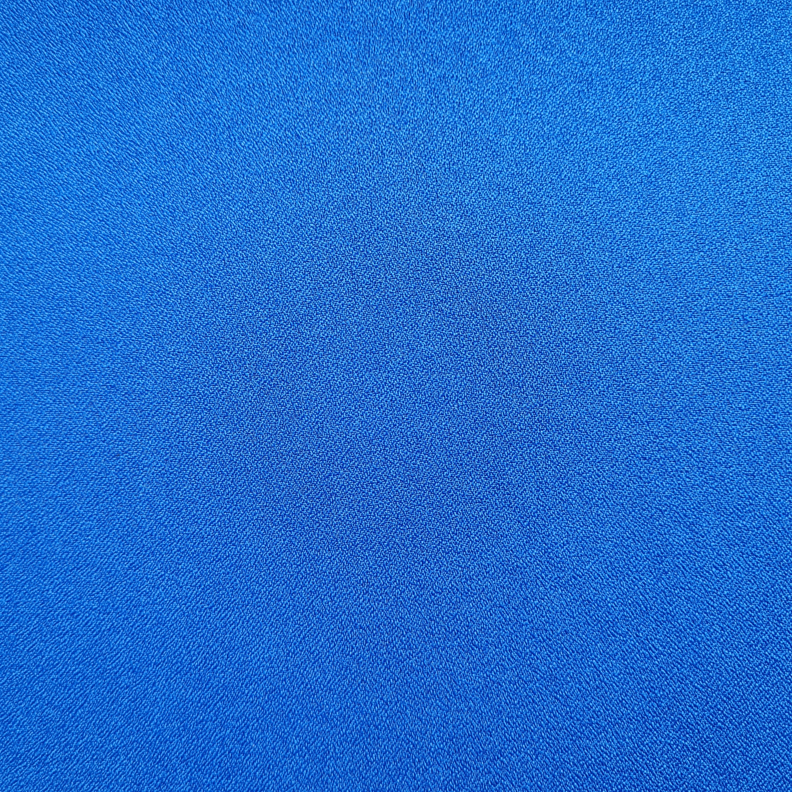 Royal Blue Solid Moss Crepe Fabric 17882