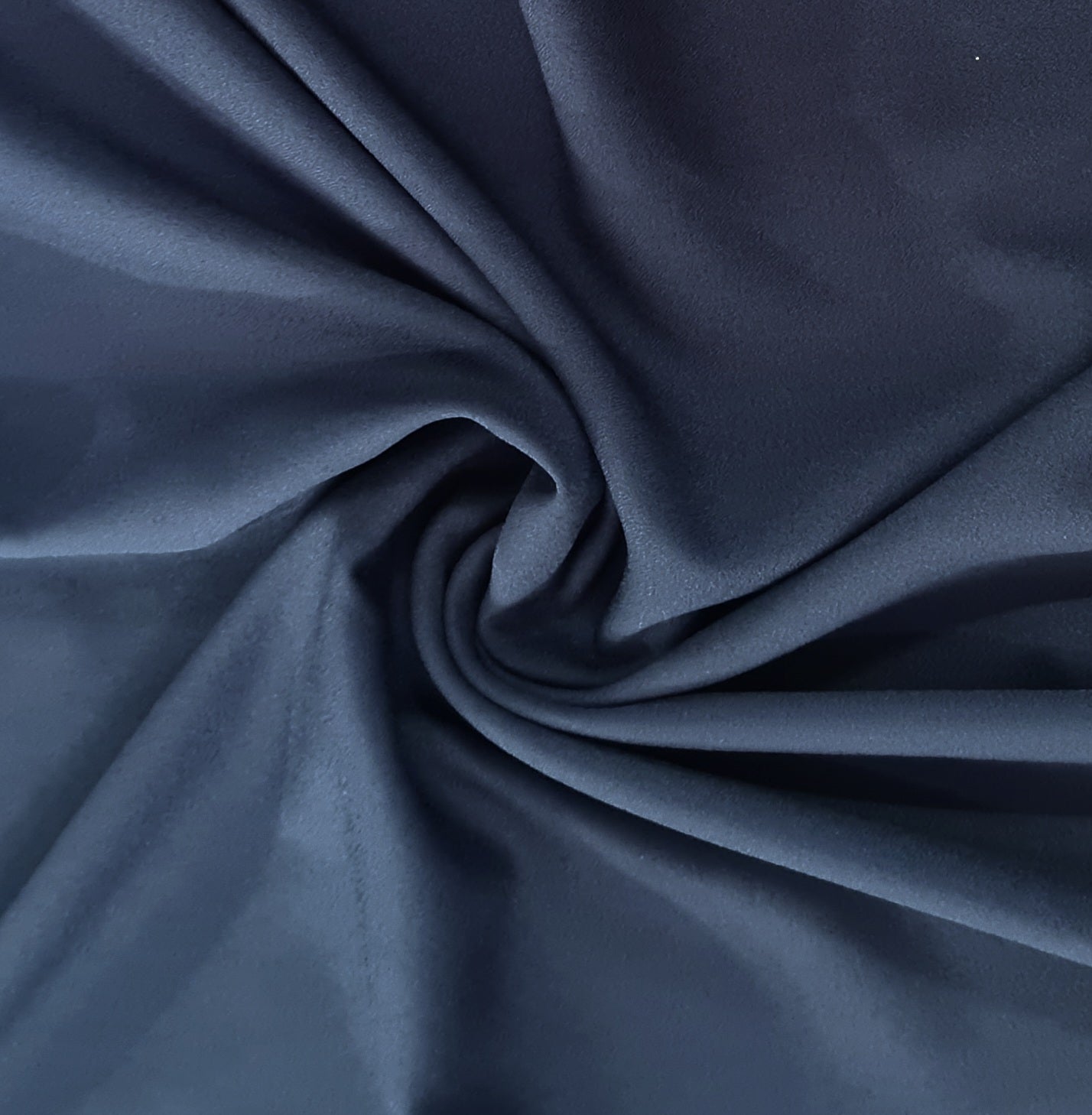 Exclusive Navy Blue Solid Banana Crepe Fabric - TradeUNO