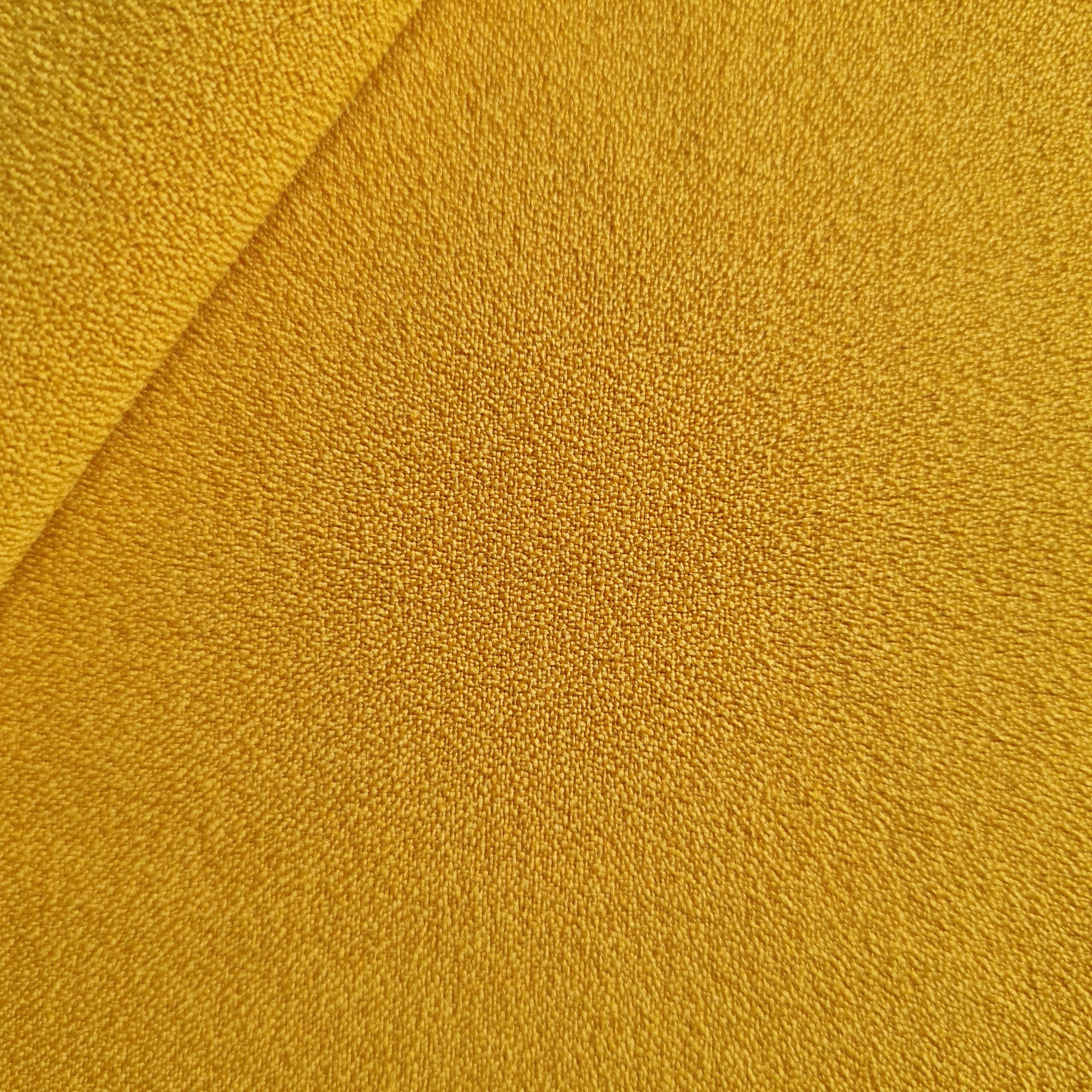 Mustard Solid Moss Crepe Fabric 17887